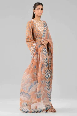 3 Piece - Digital Printed Embroidered Suit - 42601914