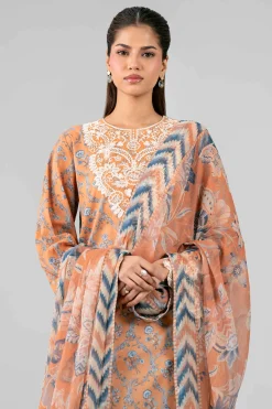 3 Piece - Digital Printed Embroidered Suit - 42601914
