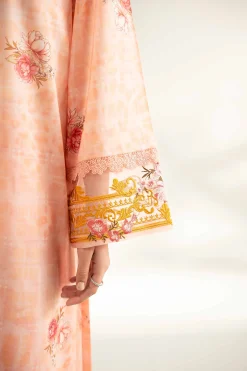 3 Piece - Digital Printed Embroidered Suit - 42501842