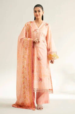 3 Piece - Digital Printed Embroidered Suit - 42501842
