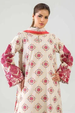 3 Piece - Digital Printed Embroidered Suit - 42502863