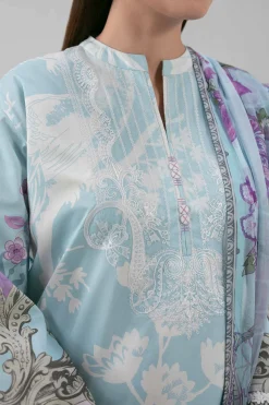 3 Piece - Digital Printed Embroidered Suit - 42601211