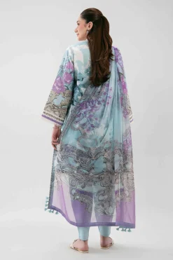 3 Piece - Digital Printed Embroidered Suit - 42601211