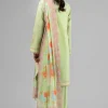 3 Piece - Digital Printed Embroidered Suit - 42601530
