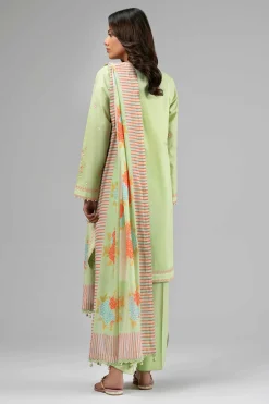 3 Piece - Digital Printed Embroidered Suit - 42601530