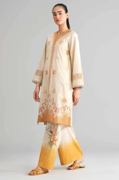 2 Piece - Digital Printed Embroidered Suit - 42601415
