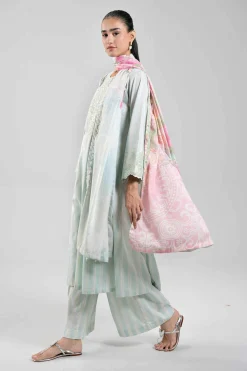 3 Piece - Digital Printed Embroidered Suit - 42601208