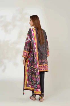 3 Piece - Digital Printed Embroidered Suit - 42502637