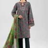 3 Piece - Digital Printed Embroidered Suit - 42502862