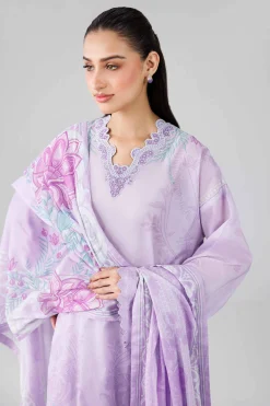 3 Piece - Digital Printed Embroidered Suit - 42601836
