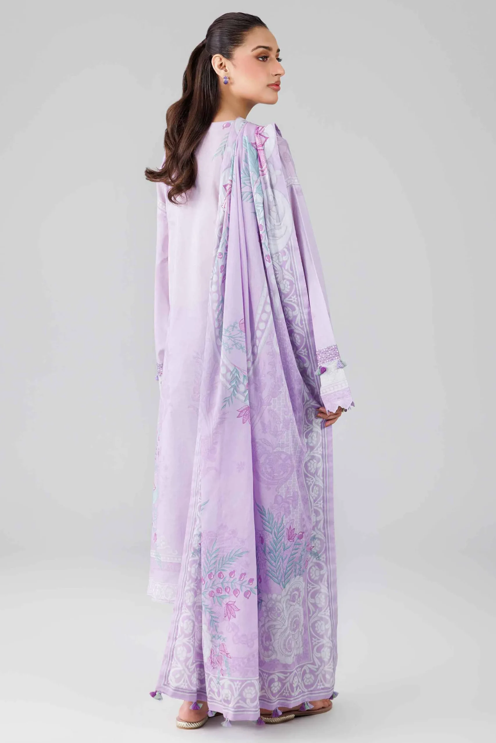 3 Piece - Digital Printed Embroidered Suit - 42601836
