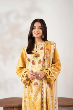 3 Piece - Digital Printed Embroidered Suit - 42502649