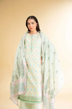3 Piece - Digital Printed Embroidered Suit - 42501629