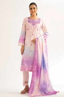3 Piece - Digital Printed Embroidered Suit - 42502208