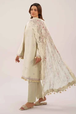 3 Piece - Digital Printed Embroidered Suit - 42601234