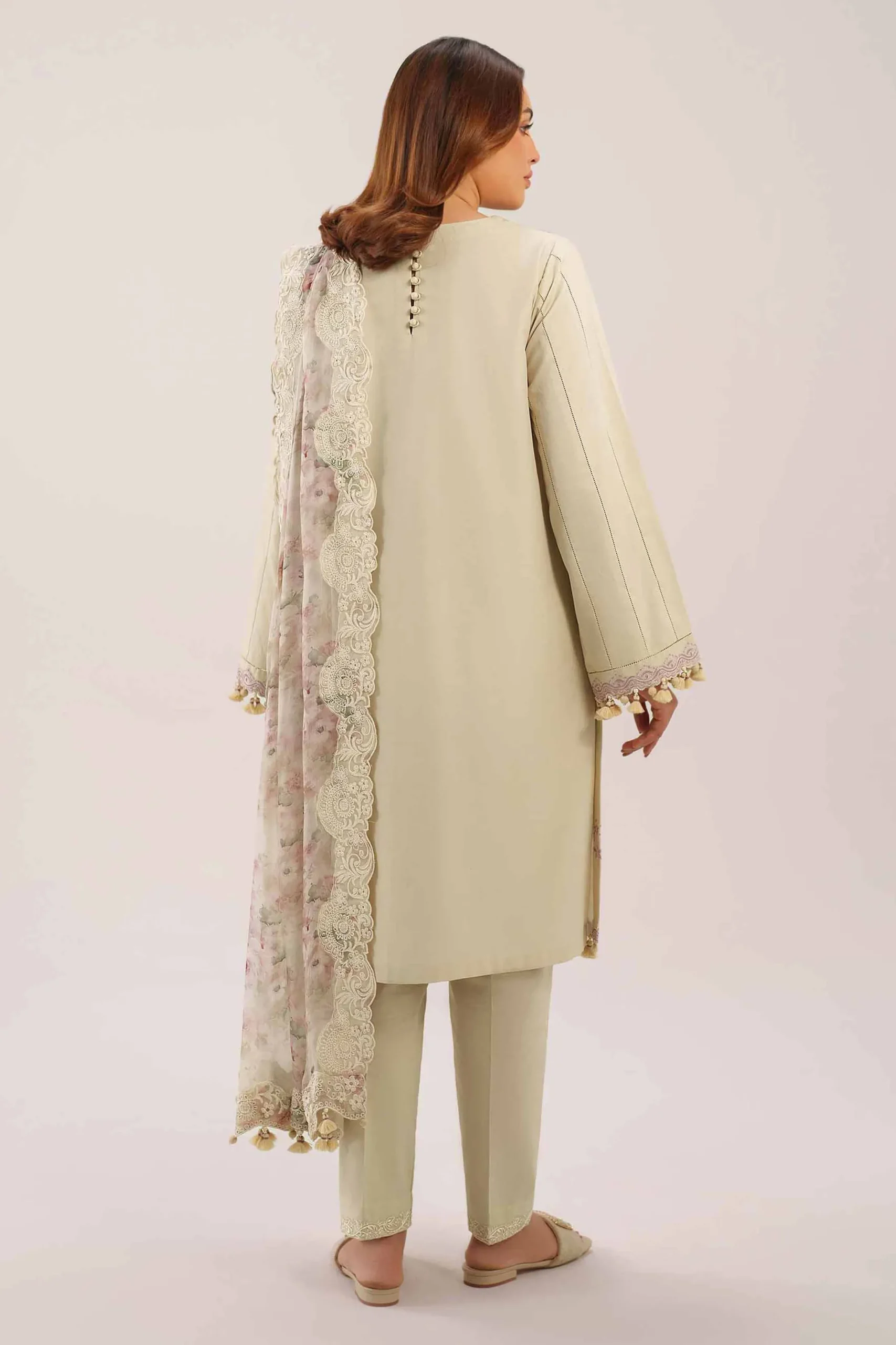 3 Piece - Digital Printed Embroidered Suit - 42601234