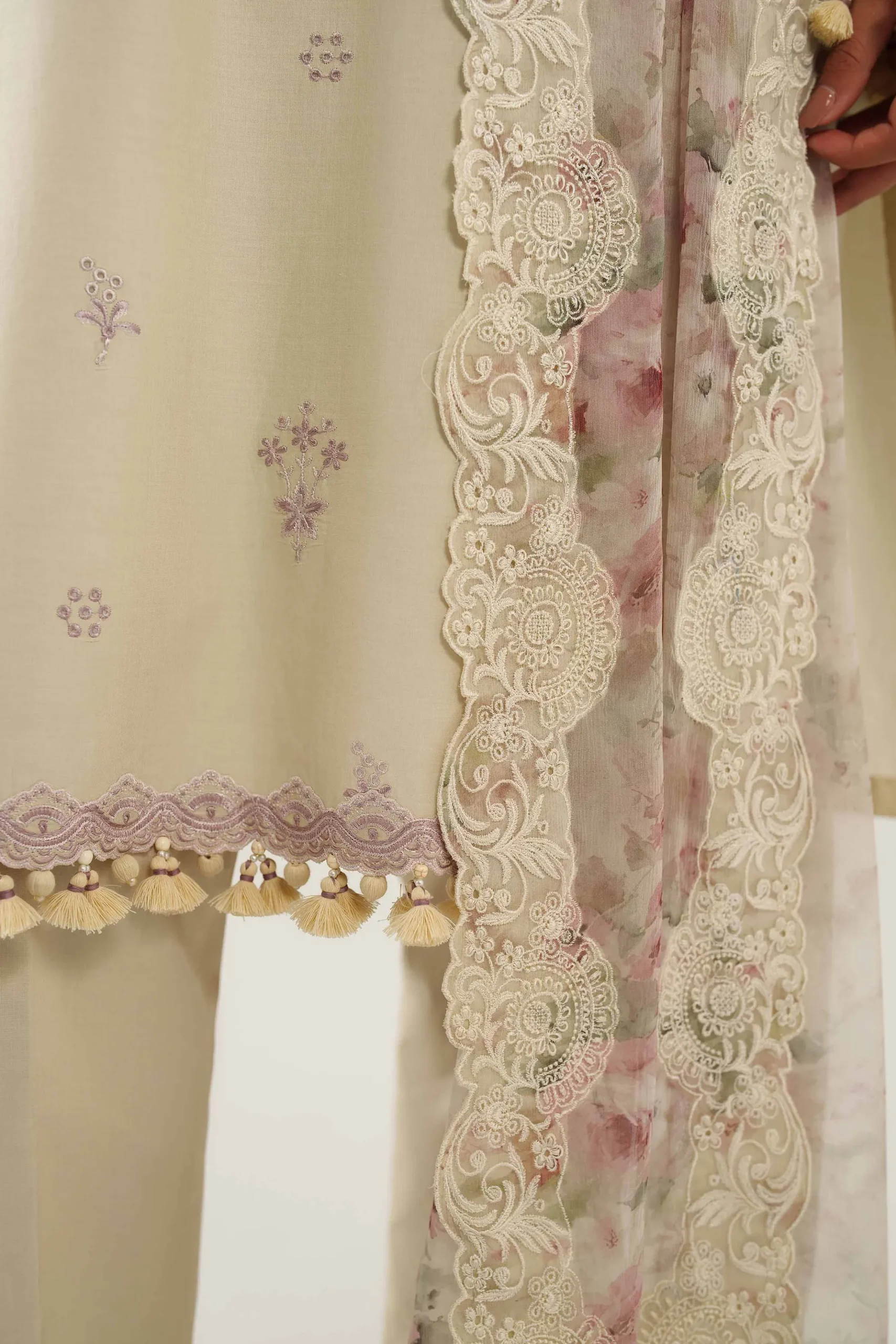 3 Piece - Digital Printed Embroidered Suit - 42601234