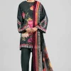 3 Piece - Digital Printed Embroidered Suit - 42601555