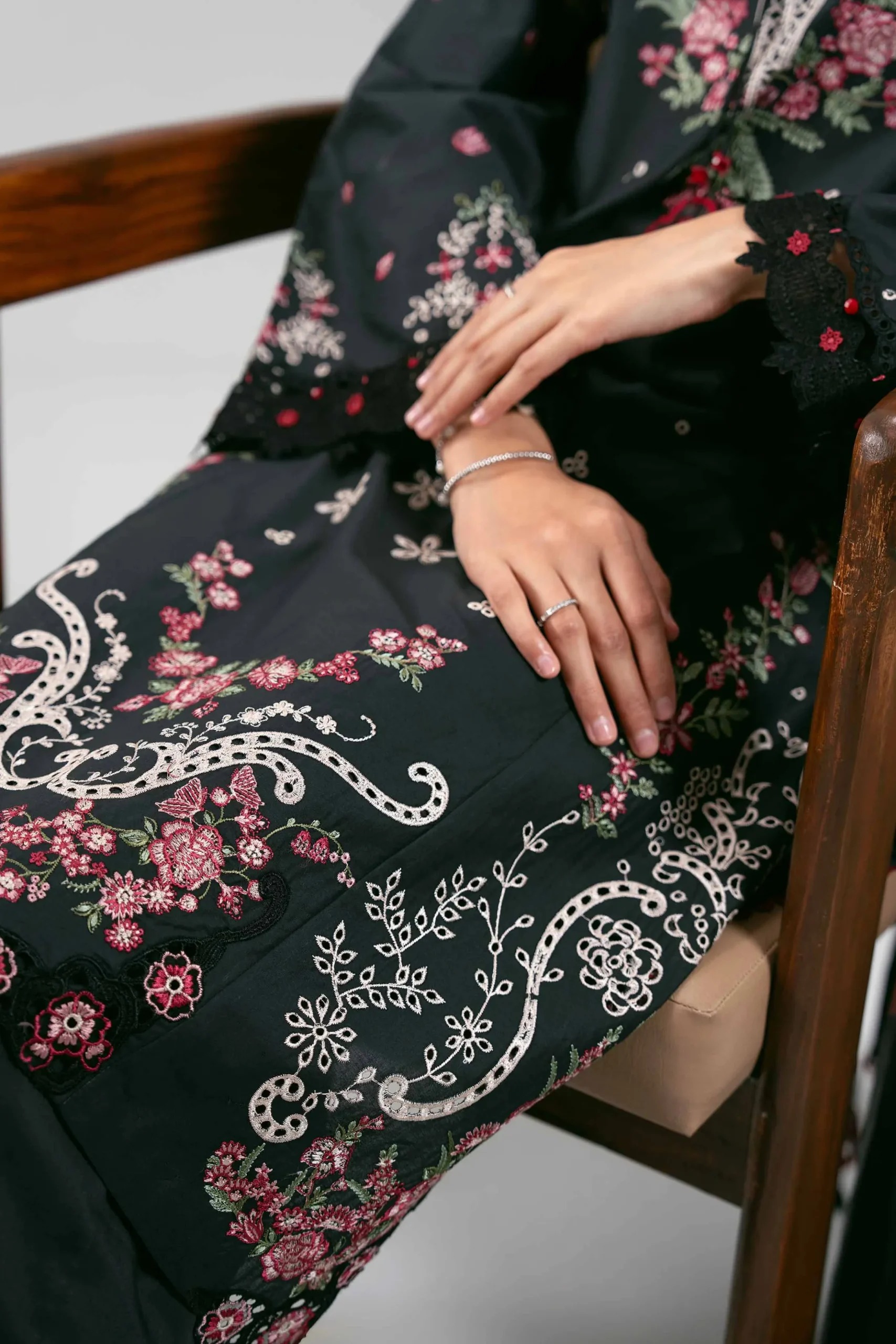 3 Piece - Digital Printed Embroidered Suit - 42601308