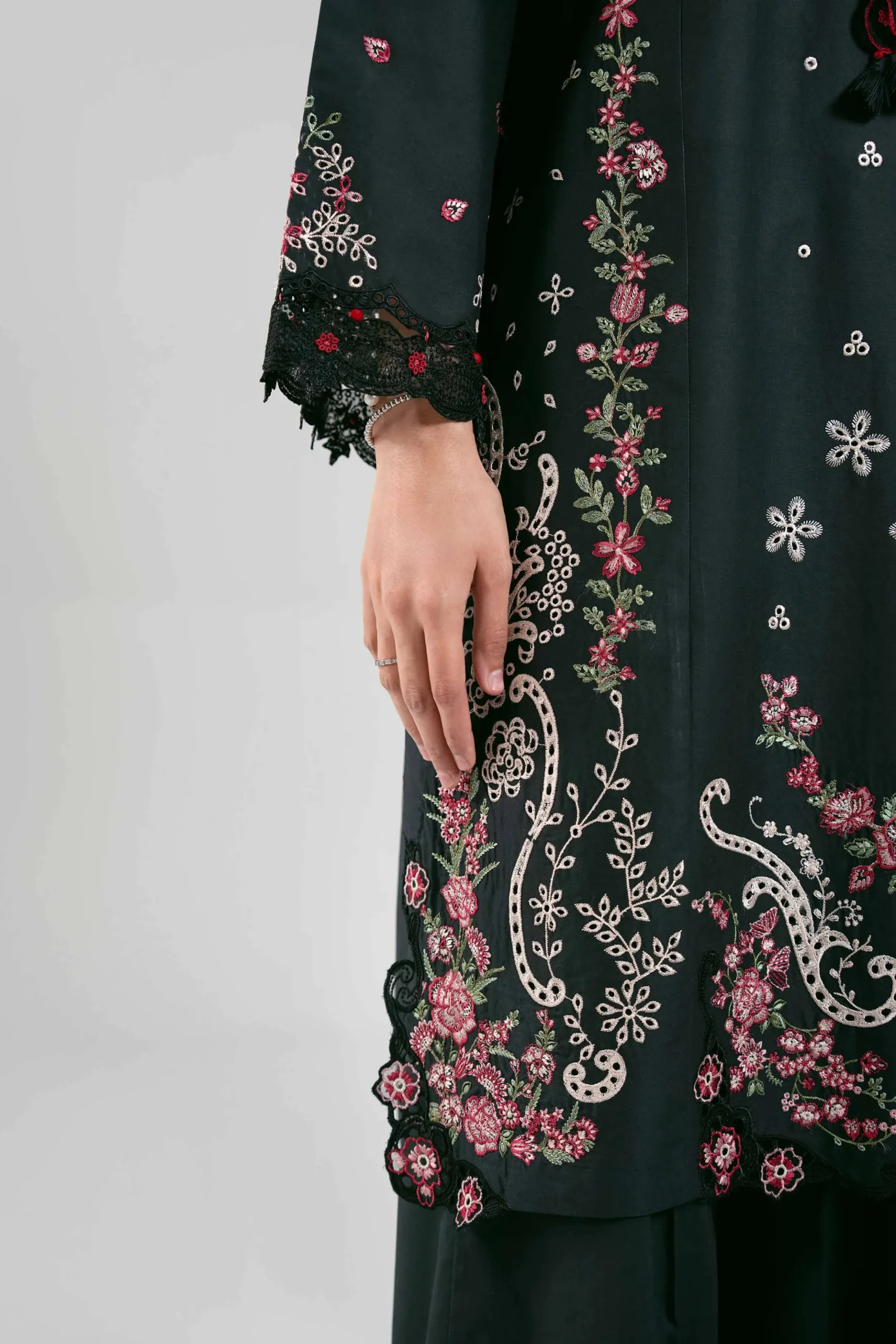 3 Piece - Digital Printed Embroidered Suit - 42601308
