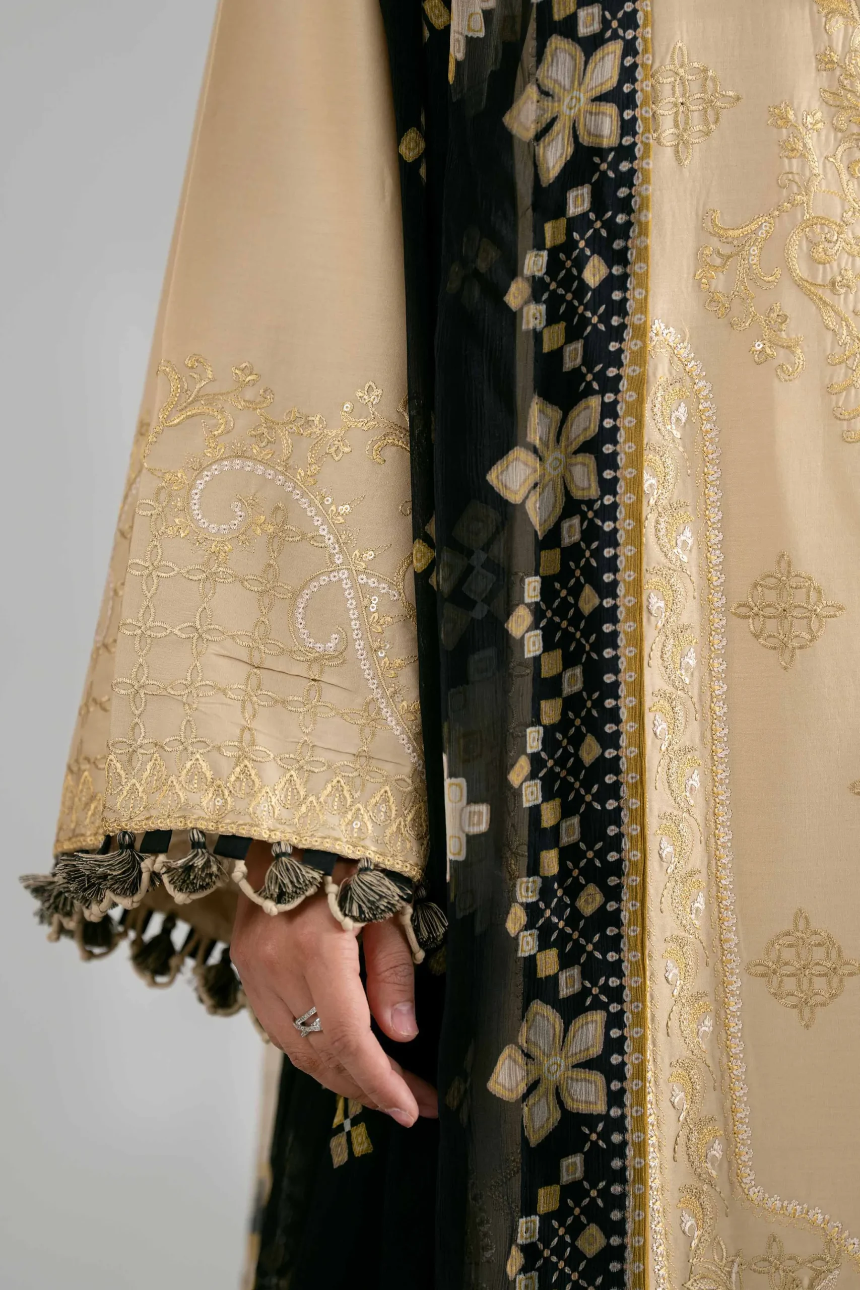 3 Piece - Digital Printed Embroidered Suit - 42601695