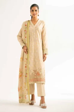 3 Piece - Digital Printed Embroidered Suit - 42502212