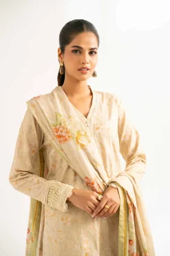 3 Piece - Digital Printed Embroidered Suit - 42502212