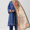 3 Piece - Digital Printed Embroidered Suit - 42601080