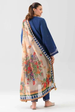 3 Piece - Digital Printed Embroidered Suit - 42601080