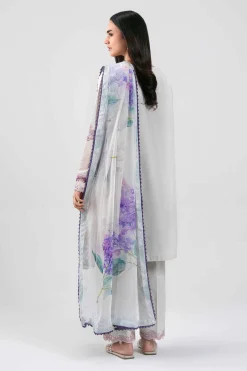3 Piece - Digital Printed Embroidered Suit - 42601284