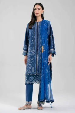 3 Piece - Digital Printed Embroidered Suit - 42601303