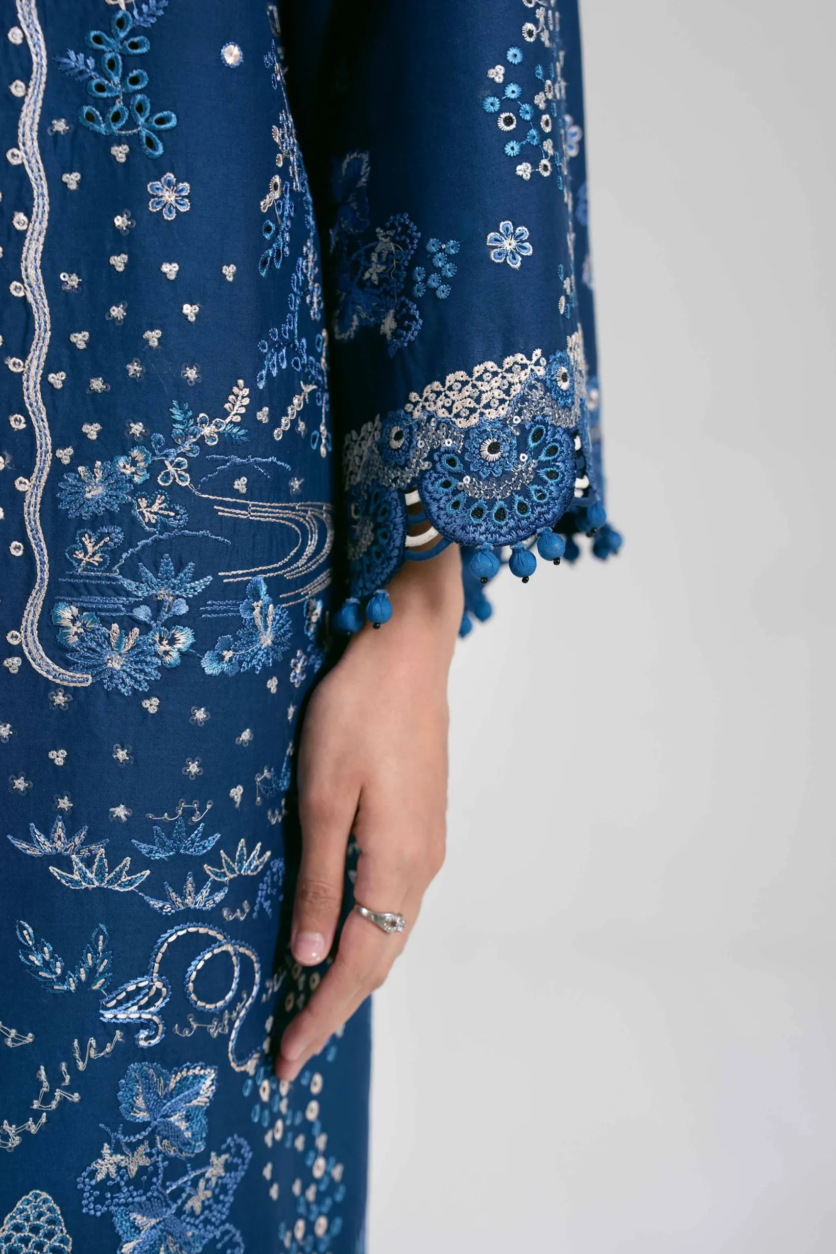 3 Piece - Digital Printed Embroidered Suit - 42601303