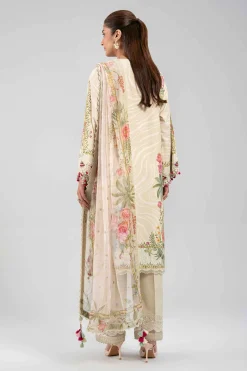 3 Piece - Digital Printed Embroidered Suit - 42601328