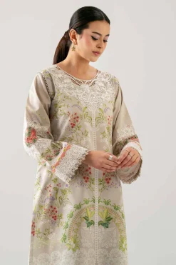 2 Piece - Digital Printed Embroidered Suit - 42601057