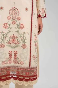 3 Piece - Digital Printed Embroidered Suit - 42601322