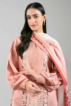 3 Piece - Digital Printed Embroidered Suit - 42601352