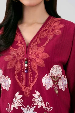 3 Piece - Digital Printed Embroidered Suit - 42601313