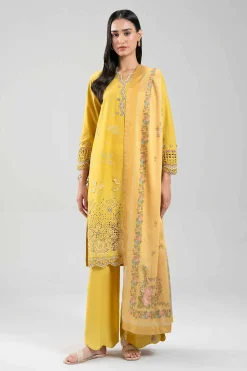 3 Piece - Digital Printed Embroidered Suit - 42601344