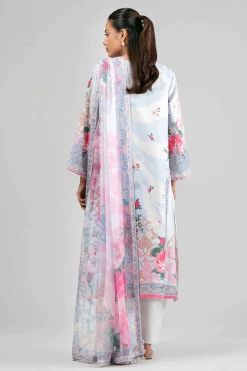3 Piece - Digital Printed Embroidered Suit - 42601554