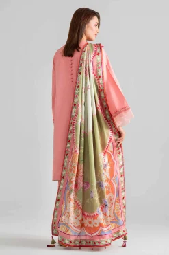 3 Piece - Digital Printed Embroidered Suit - 42601923