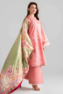 3 Piece - Digital Printed Embroidered Suit - 42601923