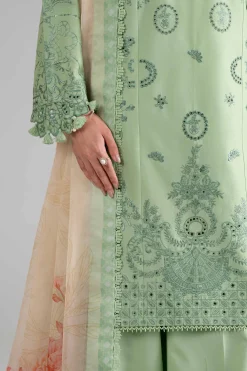 3 Piece - Digital Printed Embroidered Suit - 42601700