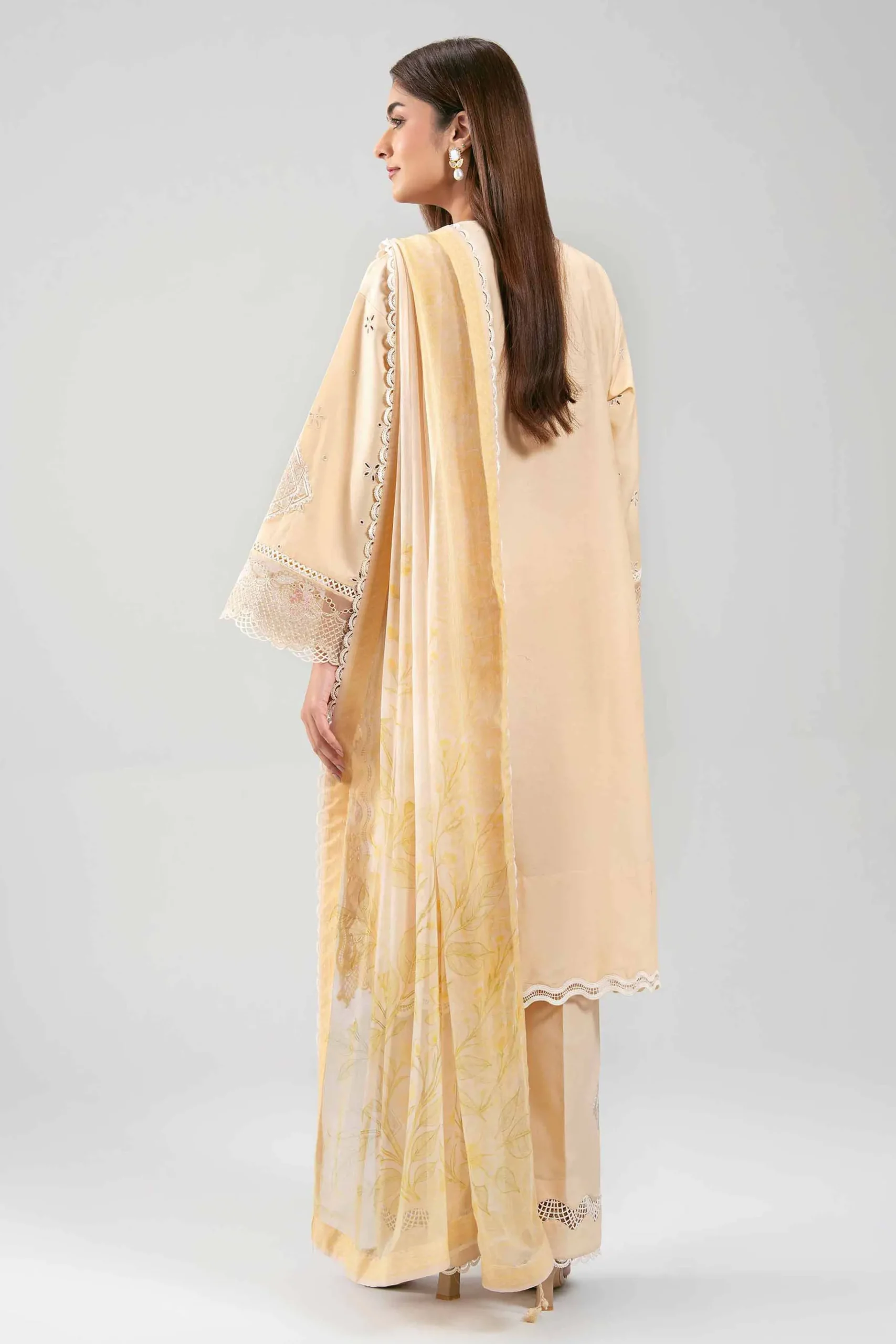 3 Piece - Digital Printed Embroidered Suit - 42601283