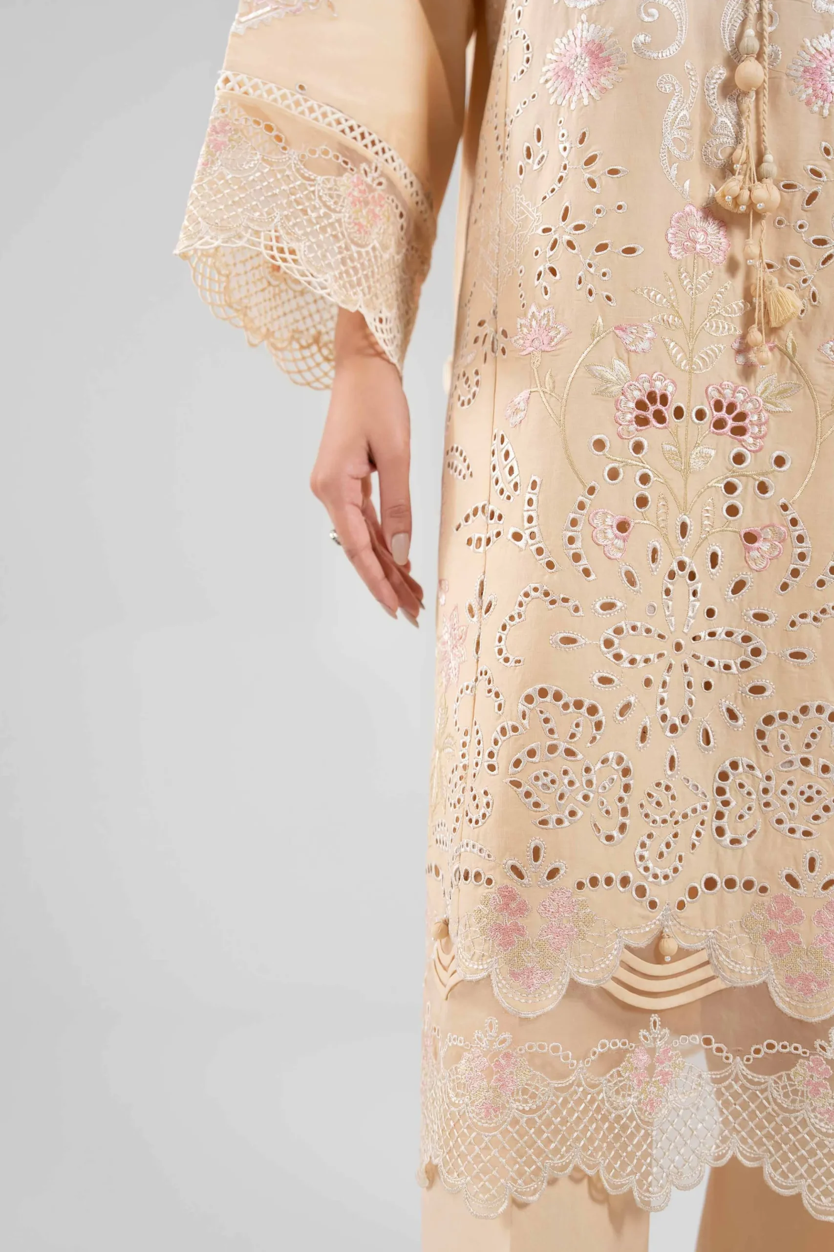 3 Piece - Digital Printed Embroidered Suit - 42601283