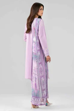 3 Piece - Digital Printed Embroidered Suit - 42601775