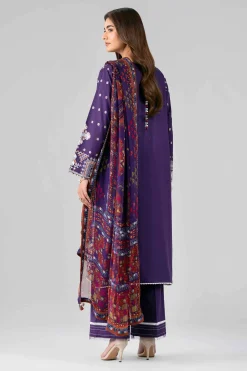 3 Piece - Digital Printed Embroidered Suit - 42601772