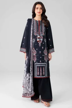 3 Piece - Digital Printed Embroidered Suit - 42601833