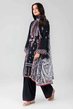 3 Piece - Digital Printed Embroidered Suit - 42601833