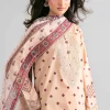 2 Piece - Digital Printed Embroidered Suit - 42601590