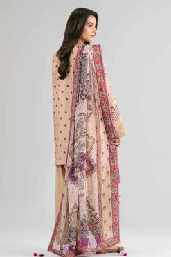 2 Piece - Digital Printed Embroidered Suit - 42601590